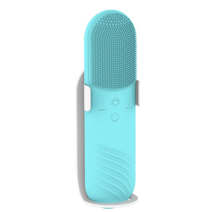 Silica Gel Ultrasonic Facial cleansing brush