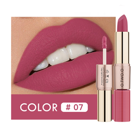 O.TWO.O Rose Gold 2 in 1 Matte Liquid Lipstick