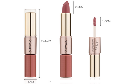 O.TWO.O Rose Gold 2 in 1 Matte Liquid Lipstick