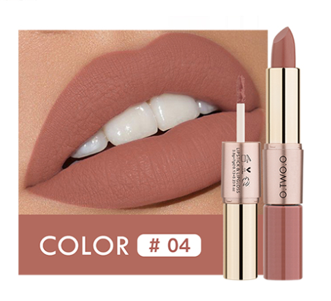 O.TWO.O Rose Gold 2 in 1 Matte Liquid Lipstick