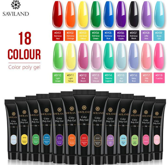 SAVILAND Nail Color Poly Gel