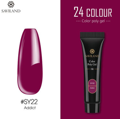 SAVILAND Nail Color Poly Gel