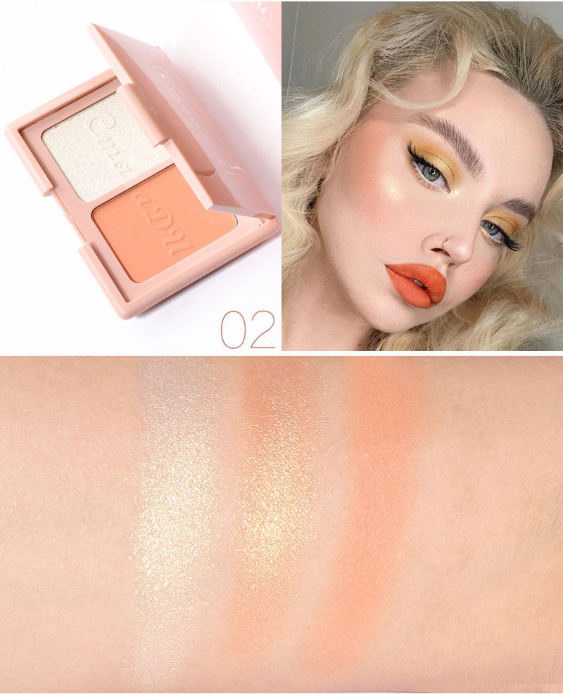 CmaaDU Natural Blush & Highlighter Duo