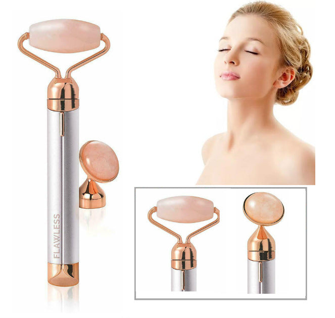 FLAWLESS Micro Vibrating Facial Stone Roller & Massager