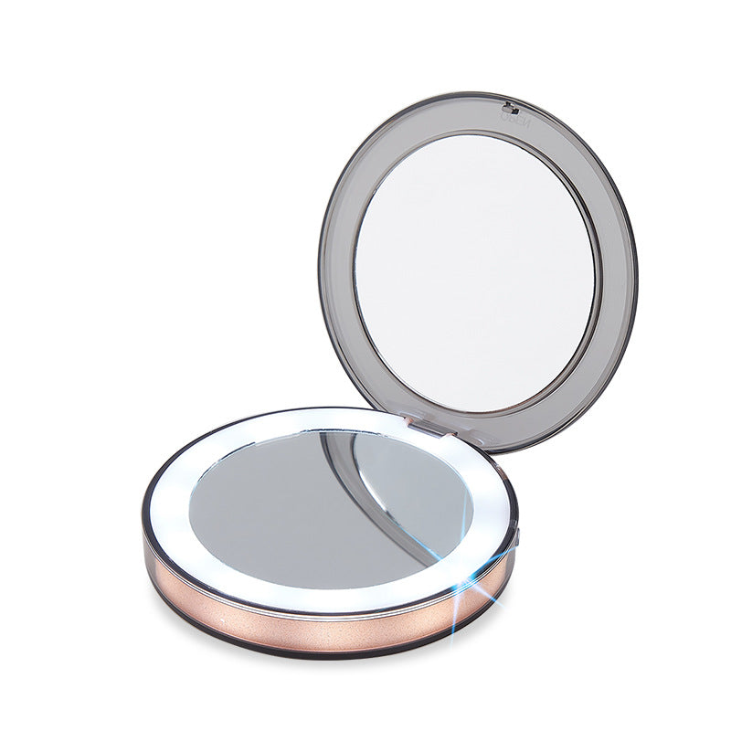 LED Lighted 3X Magnifying Compact Mirror