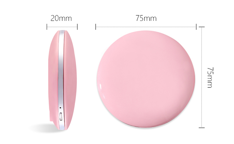 Rechargeable Travel & Portable Makeup Mirror with LED light