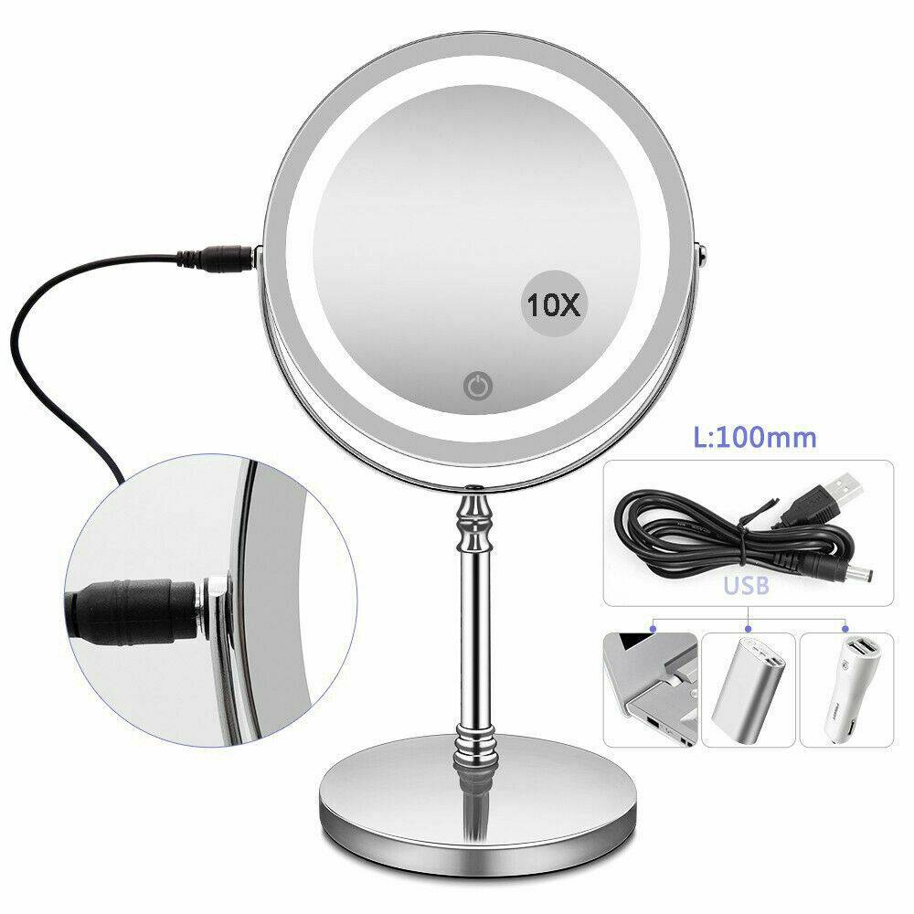 Dual Side Vanity Makeup LED Mirror- USB Charge / Battery powered