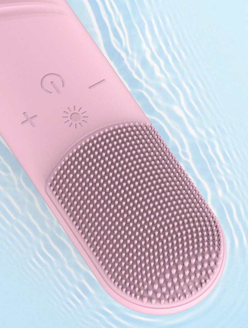 Silica Gel Ultrasonic Facial cleansing brush