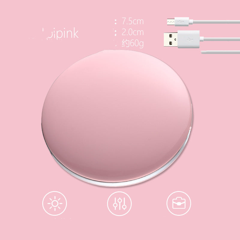 Rechargeable Travel & Portable Makeup Mirror with LED light