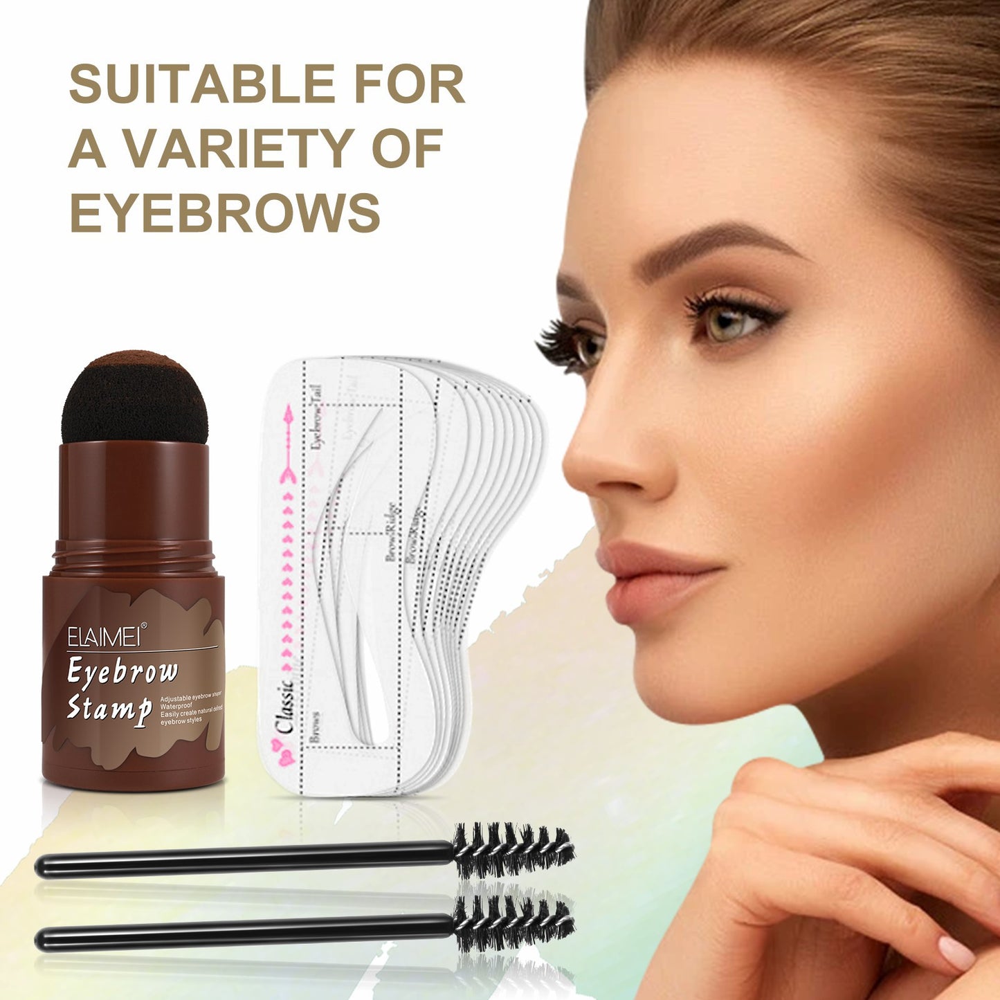 ELAIMEI Eyebrow Stamp & Contour Set