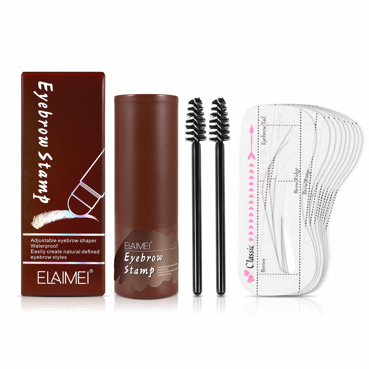 ELAIMEI Eyebrow Stamp & Contour Set