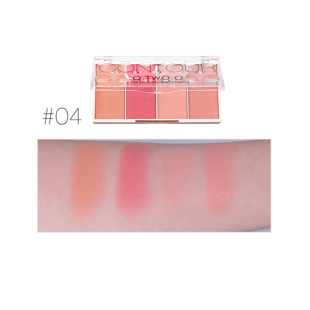 O.TWO.O Rose Gold Four Colors Highlight Blush