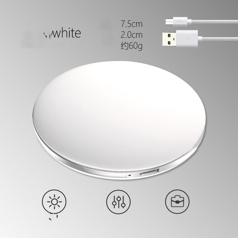 Rechargeable Travel & Portable Makeup Mirror with LED light