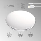 Rechargeable Travel & Portable Makeup Mirror with LED light