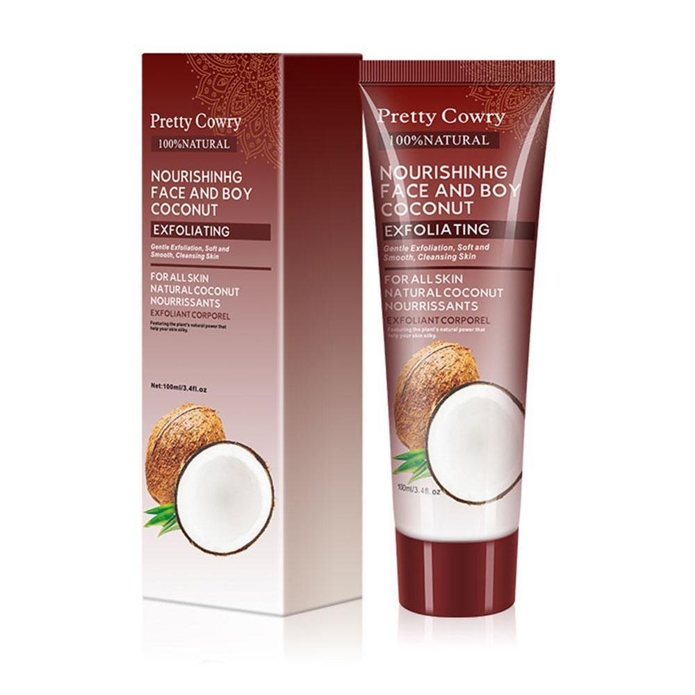 PRETTY COWRY Exfoliating Gel & Body Cleansing 100% Natural